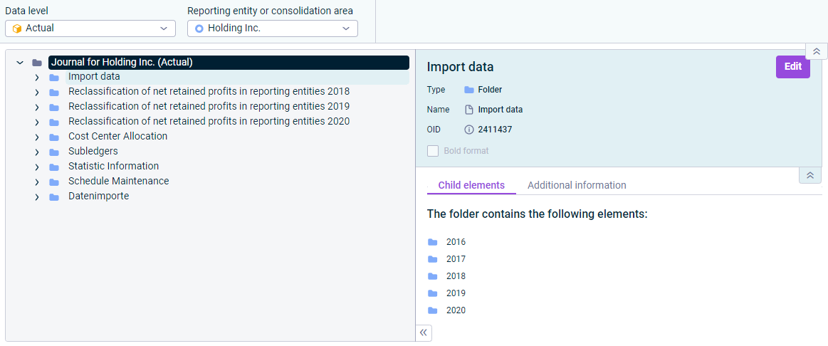 The flexible separating line is displayed in the 'Journals' workspace.