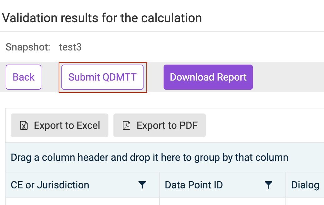 'Submit QDMTT' button