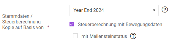 The dialog box for specifying a period as a template and its additional options is displayed.