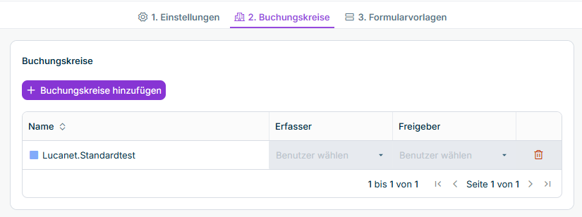 Der zweite Schritt des Assistenten zum Erstellen eines Reporting-Package wird angezeigt.