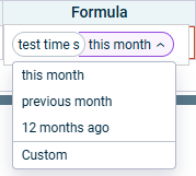 Example formula with a variable and time offset