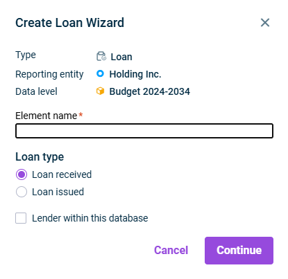 Creating a loan wizard