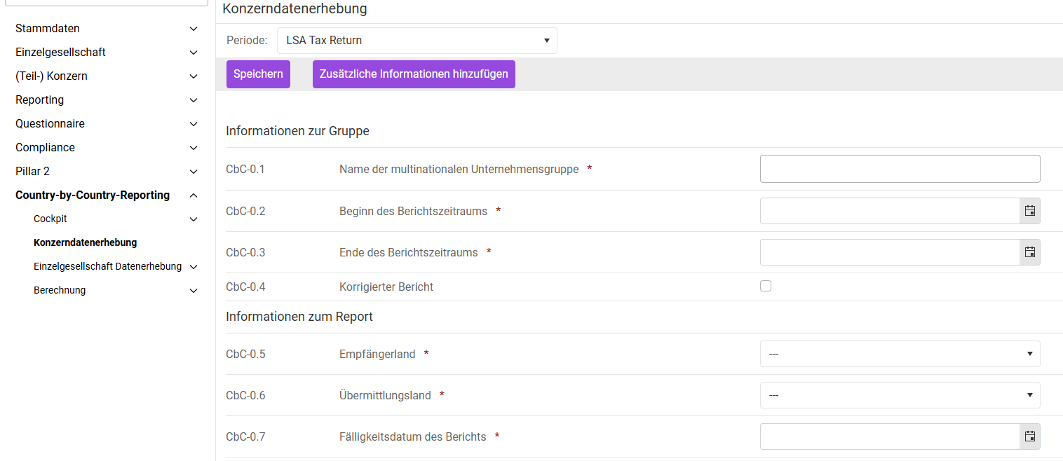 Arbeitsbereich 'Konzerndatenerhebung'