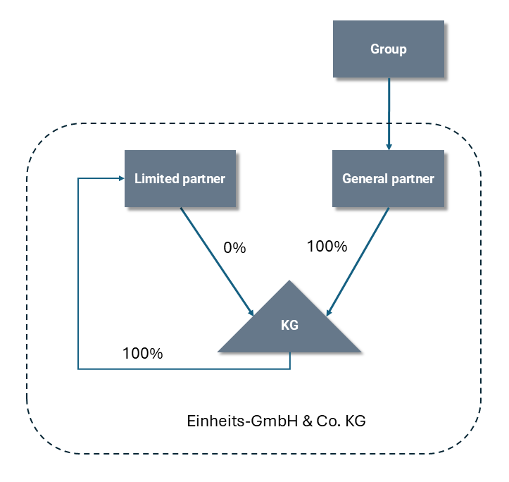 Example: Structure of an Einheits-GmbH & Co. KG