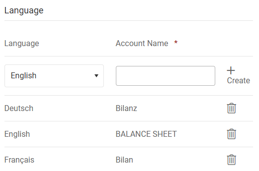 Language settings for group account