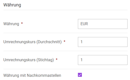 Displays the 'FX Code' section for configuring an element of type 'Country'