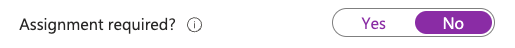 Einstellung 'Assignment required' auf nein setzen