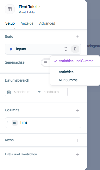 Tabelle mit Spreadsheet synchronisieren