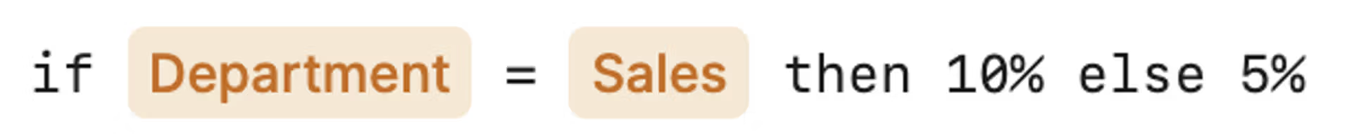 Categories in IF Statements