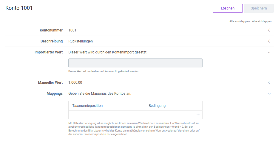 Zeigt den Dialog zum Hinzufügen eines Kontos