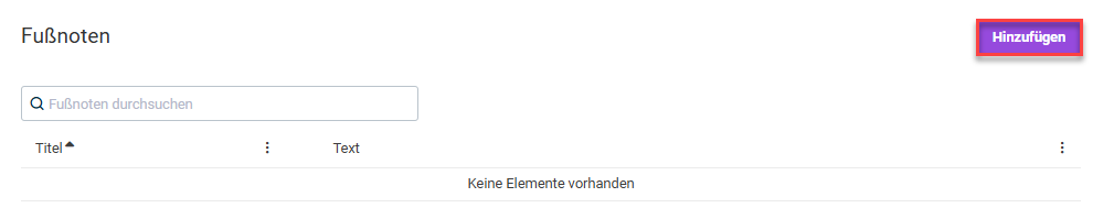 Fußnote hinzufügen