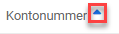 Blue sort arrow icon