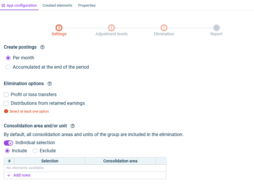 These are the settings of income from investments.