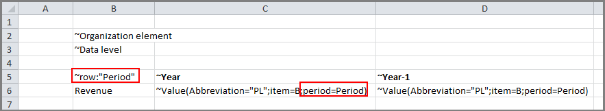 Statement for naming a row