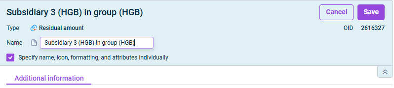 The dialog for editing a residual amount is displayed.