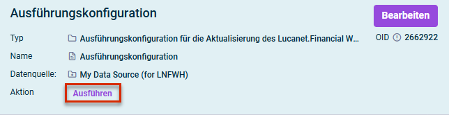 Import ausführen