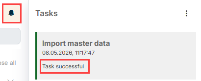 Job status in the job monitor