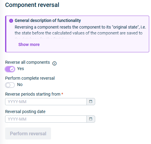 The 'Reverse all components' option is displayed.